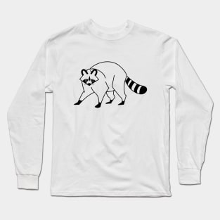 Raccoon logo Long Sleeve T-Shirt